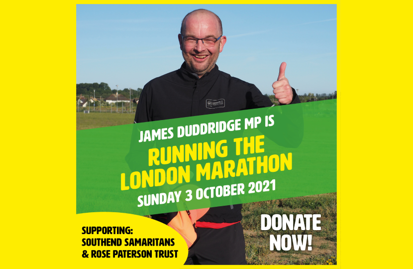 James Duddridge MP is running the London Marathon 