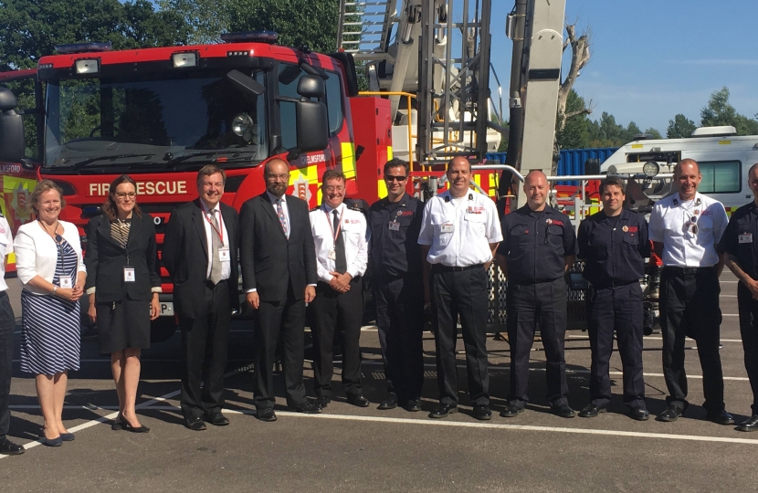 Essex MPs visit to Essex County Fire and Rescue Service