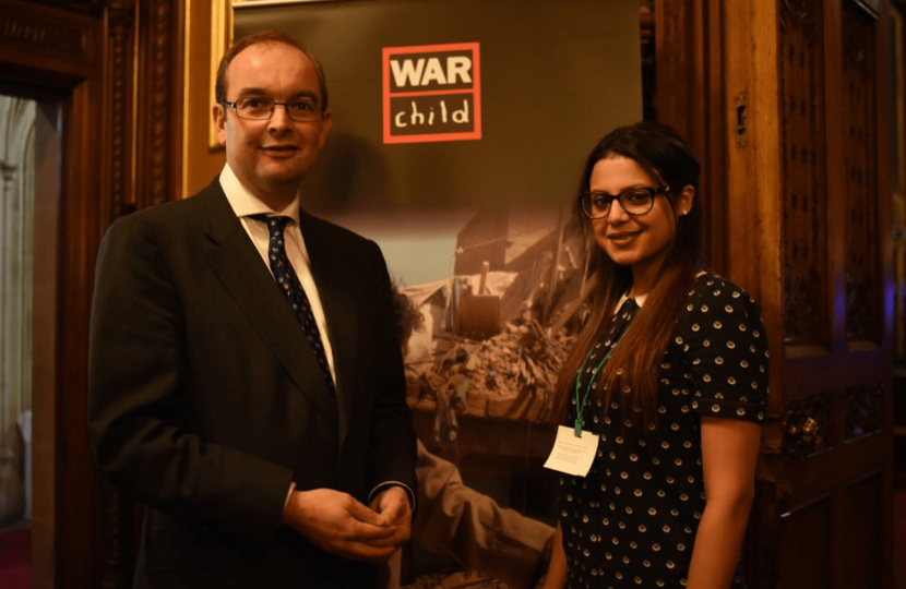 James Duddridge supports the work of War Child UK