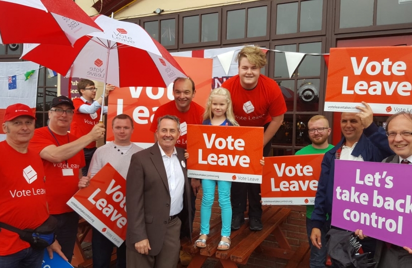 James Duddridge MP with Vote Leave campaigners