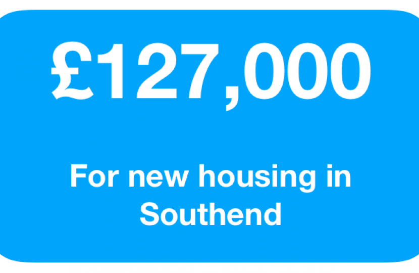 £127,000 for Southend Council to develop housing