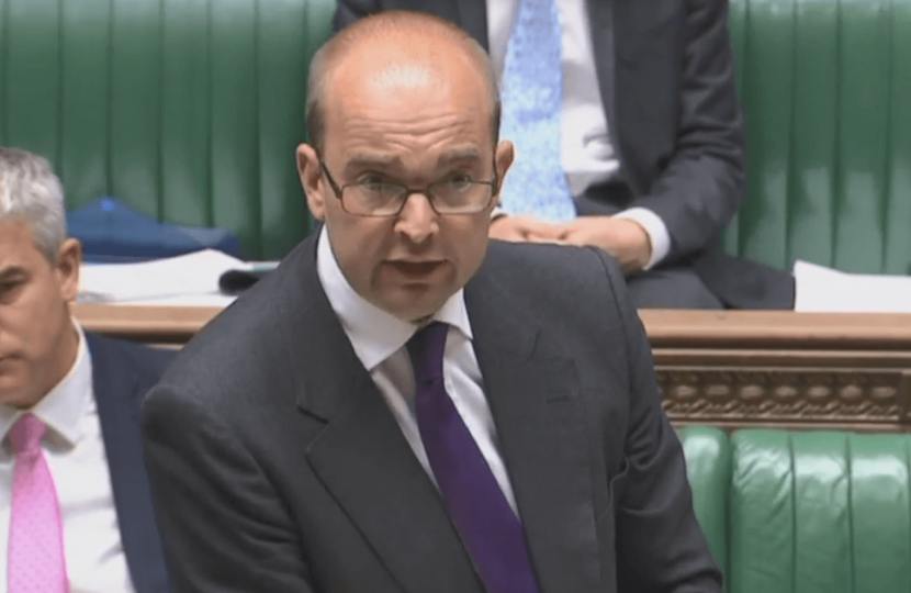 James Duddridge takes MP's questions in the Commons 