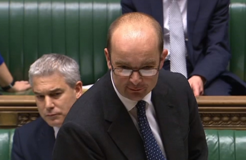 James Duddridge MP speaking in Parliament