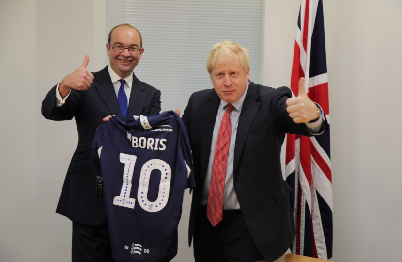 James DUddridge MP and Boris Johnson 