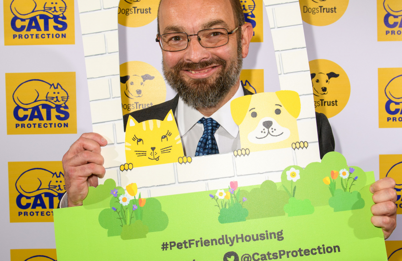 Sir James Duddridge KCMG MP supporting pet friendly rent
