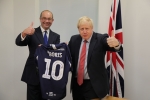 James DUddridge MP and Boris Johnson 