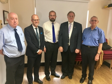 James with District and Parish Councillors
